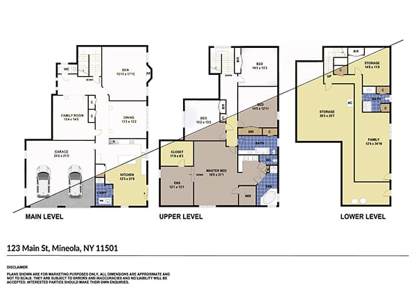 Color floor plan
